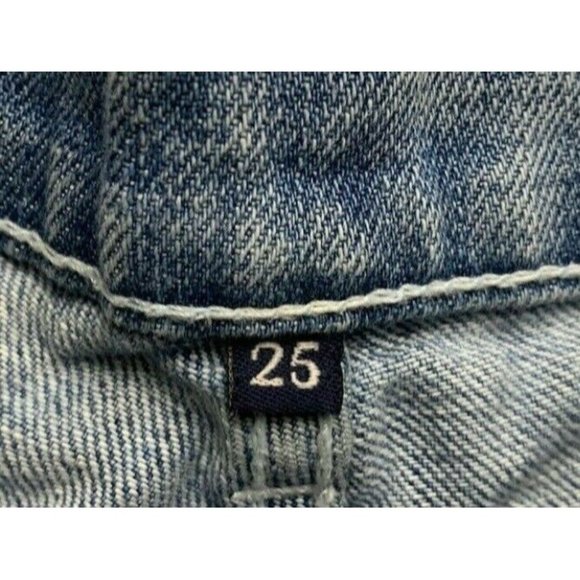 Carmar Womens Shortie Shorts Cut Offs Size 25 Mid Rise Light Wash - Picture 3 of 3